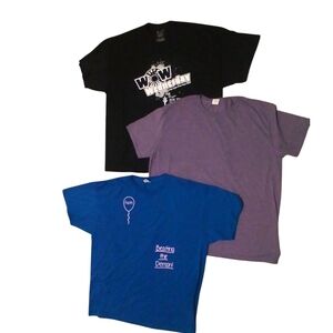 XXL Graphic T-Shirts - Black, Purple, and Blue Bundle